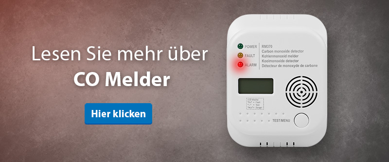 Kohlenmonoxid-Melder: Wo anbringen? CO-Melder + Kamin