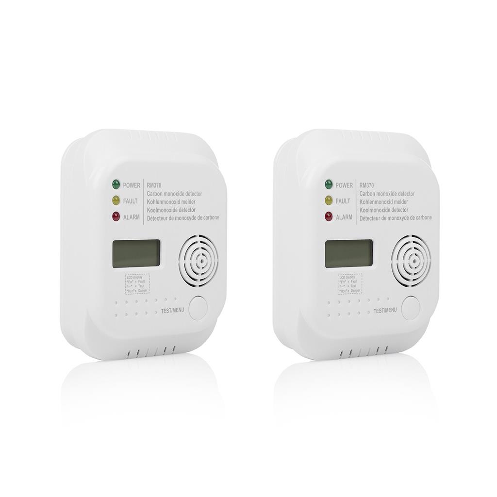 Smartwares 10.100.77 Kohlenmonoxid Melder mit 3 LEDs und RM370 | Smartwares