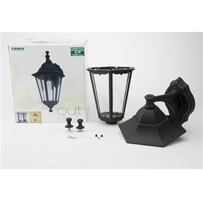 Smartwares 10.009.09 Applique extérieure noire classique 5000.029