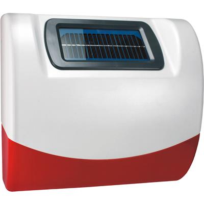 Smartwares 10.016.91 Sirène solaire d'extérieur sans fil avec feu flash
