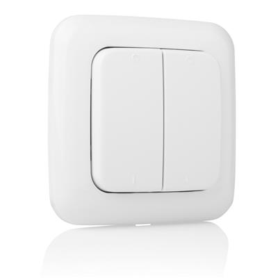 Smartwares 10.037.18 Wireless double wall switch with battery