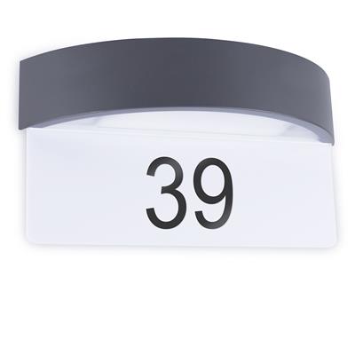 Ranex 10.042.04 LED wall lamp with house number 5000.704