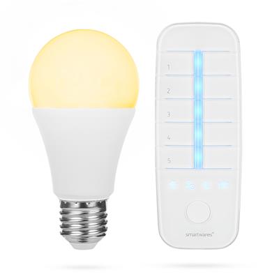 Smartwares 10.049.50 Ampoule connectée + télécommande - Blanc variable HW1600R