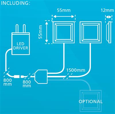 Smartwares 10.900.55 SMART LED PARA ARMARIO REINO UNIDO  7000.003UK