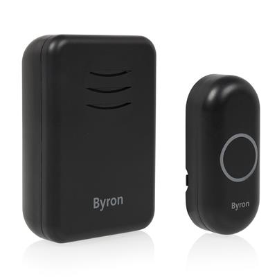 Byron DBY-22351BS Sonnette sans fil noire