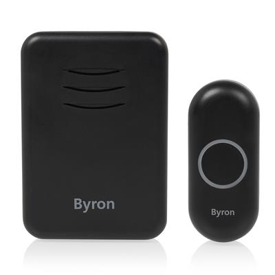 Byron DBY-22351BS Sonnette sans fil noire