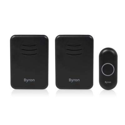 Byron DBY-22354BS Sonnette d’entrée sans fil noire 