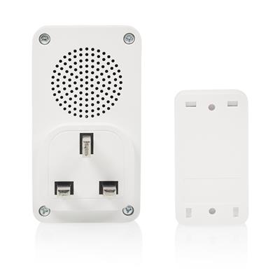Byron DBY-23445BS Witte kinetische deurbel 
