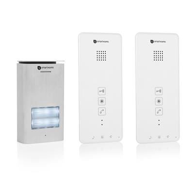 Smartwares DIC-21122 Audio-Gegensprechanlage für 2 Wohnungen