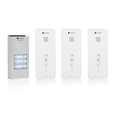 Smartwares DIC-21132 Sistema Intercomunicação Audio para 3 apartamentos