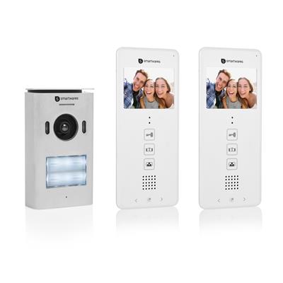 Smartwares DIC-22122 Intercomunicador Video para 2 apartamentos