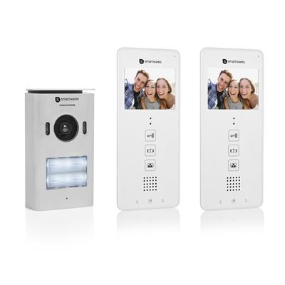 Smartwares DIC-22122UK Video Gegensprech System für 2 Wohnungen