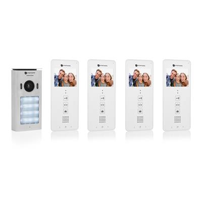 Smartwares DIC-22142 Intercomunicador Video para 4 apartamentos