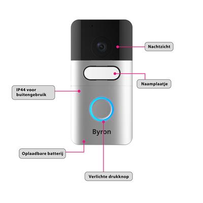 Byron DIC-22815-SAAS Wireless video doorphone