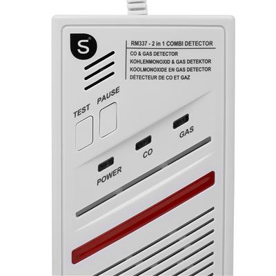 Smartwares FGA-13680 Sensore combinato gas e monossido di carbonio RM337