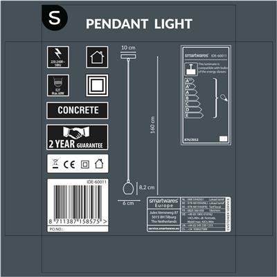 Smartwares IDE-60011 Portalampada a sospensione