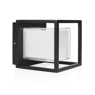 Smartwares OOL-50014 Luz Exterior de Parede Cúbica Preta