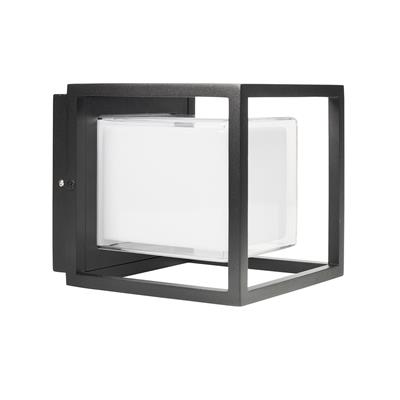 Smartwares OOL-50014 Schwarze Außenwandleuchte Cubic