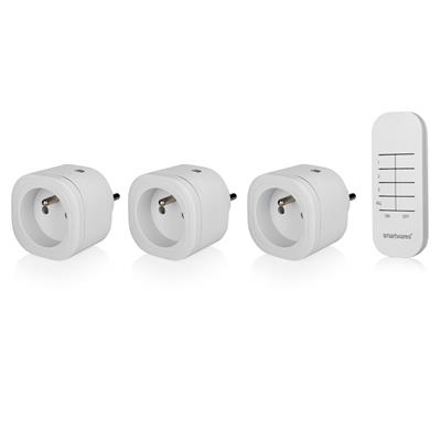 Smartwares SH4-99566FR Indoor Mini-Steckdosenschalter-Set (FR Stecker)