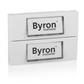 Byron 10.048.44 Botão de Campaínha com Fios e Placa de Identificação - Branco 7750/2 7750/2