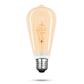 XQlite 10.100.16 Lamp. LED dorata ST64 E27 2,5W bianca calda extra XQ1707
