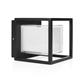 Smartwares OOL-50014 Schwarze Außenwandleuchte Cubic